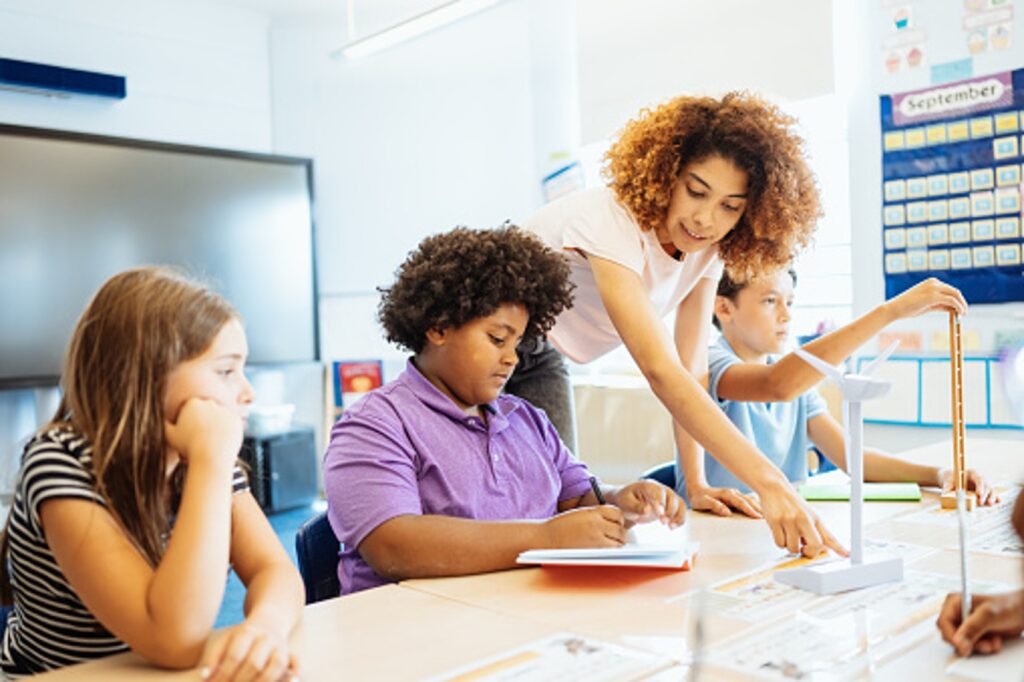 decorative, students at table